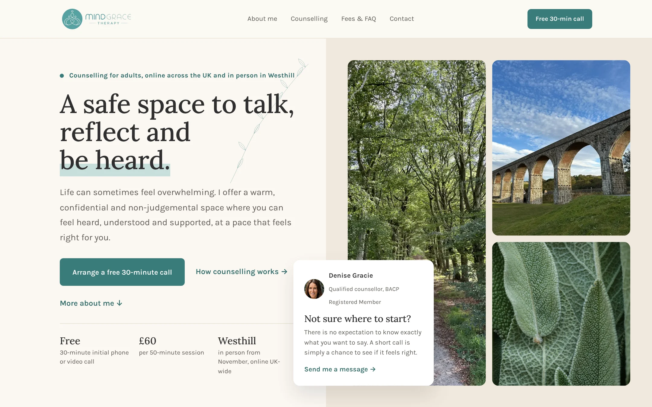 Mind Grace Therapy website
