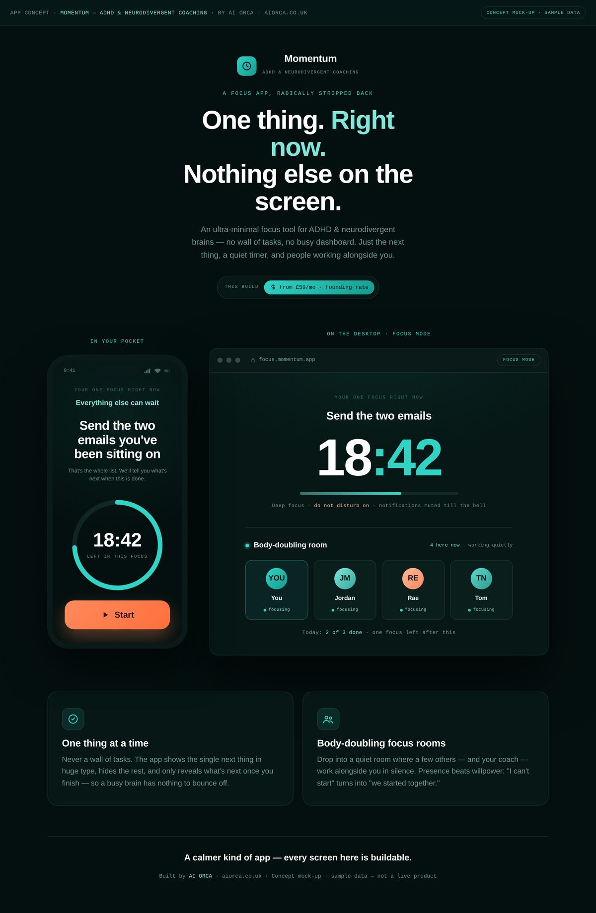 ADHD-coaching app concept